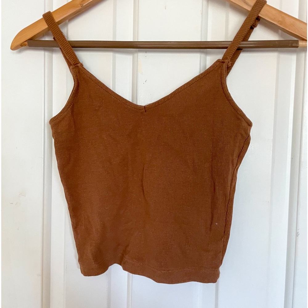 Cotton brown tank top